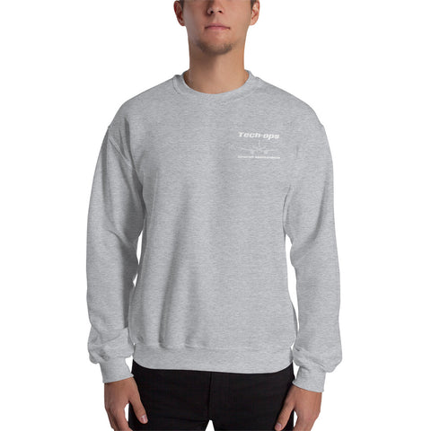 Tech-Ops Aircraft Maintenance, Airbus Family V2500 The Power Of Superior Technology Men's Sweatshirt