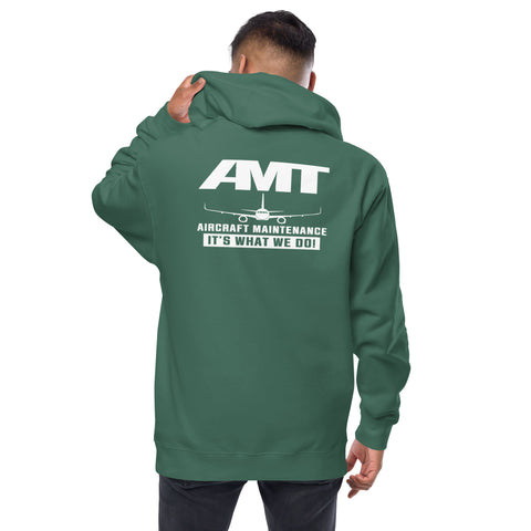 AMT Aircraft Maintenance, AMT Aircraft Maintenance It's What We Do ! Unisex Fleece zip Up Hoodie