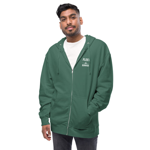 Fleet Service, Safety First Aircraft Maintenance Men's Fleece Zip Up