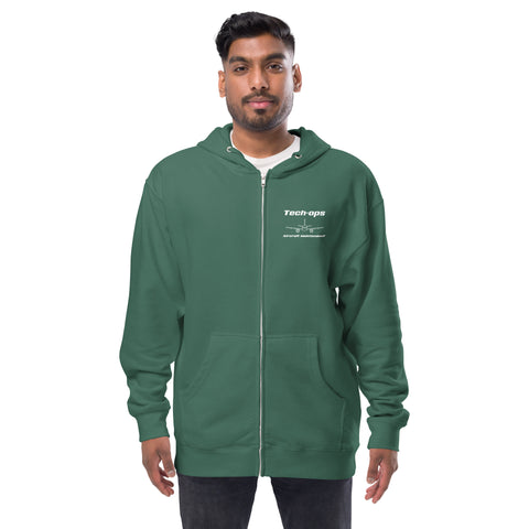 Tech-Ops Aircraft Maintenance, Boeing 737 Next Generation Men's Fleece Zip Up Hoodies