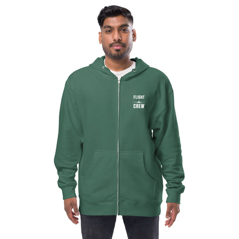 Flight Crew, Boeing 777 Going The Distance Men's Fleece Zip Up Hoodies