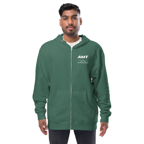 AMT Aircraft Maintenance,  737 Boeing Next Generation Unisex fleece zip up hoodie