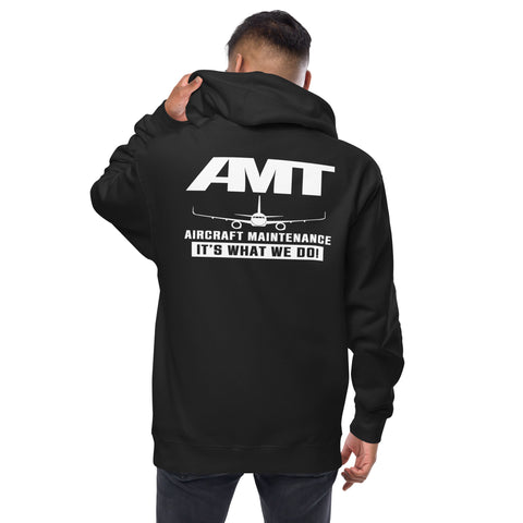 AMT Aircraft Maintenance, AMT Aircraft Maintenance It's What We Do ! Unisex Fleece zip Up Hoodie