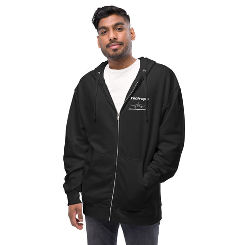 Tech-Ops Aircraft Maintenance, Boeing 737 Next Generation Men's Fleece Zip Up Hoodies