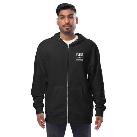 Fleet Service, Safety First Aircraft Maintenance Men's Fleece Zip Up