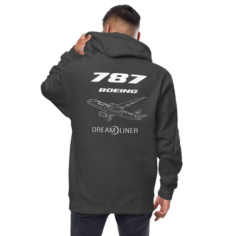 Flight Crew, Boeing 777 Going The Distance Men's Fleece Zip Up Hoodies