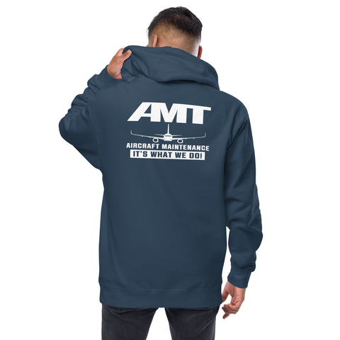 AMT Aircraft Maintenance, AMT Aircraft Maintenance It's What We Do ! Unisex Fleece zip Up Hoodie