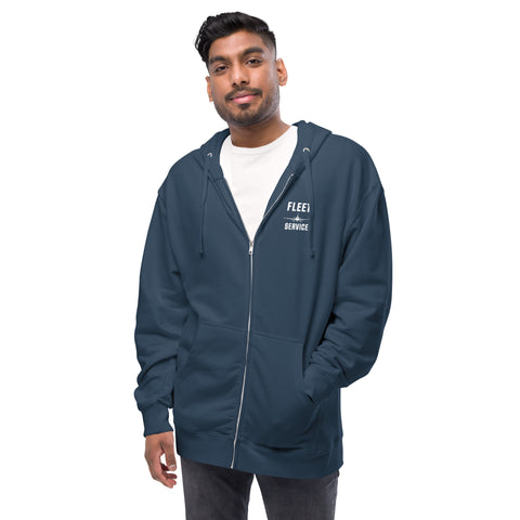 Fleet Service, Safety First Aircraft Maintenance Men's Fleece Zip Up
