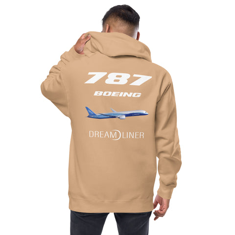 Fleet Service, Boeing 787 Dreamliner Men's Fleece Zip Up Hoodies