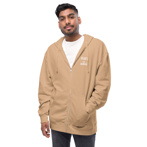Fleet Service, Safety First Aircraft Maintenance Men's Fleece Zip Up