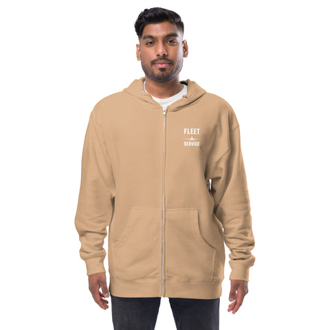 Fleet Service, Safety First Aircraft Maintenance Men's Fleece Zip Up
