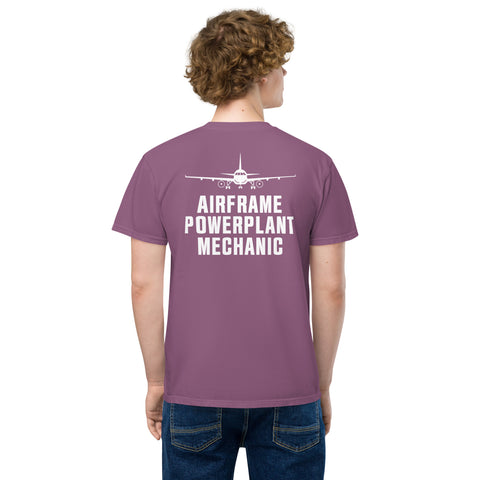 Airframe Powerplant Mechanic Men's Garment-Dyed Pocket T-Shirt