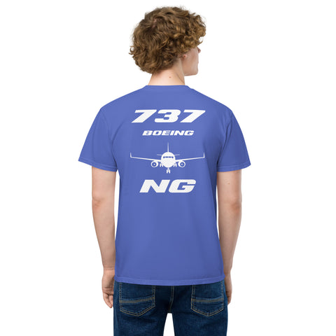 Tech-Ops Aircraft Maintenance, Boeing 737 Next Generation  Men's Garment-Dyed Pocket T-Shirt