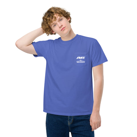 AMT Aircraft Maintnance It's What We Do ! Men's Garment-Dyed Pocket T-Shirt