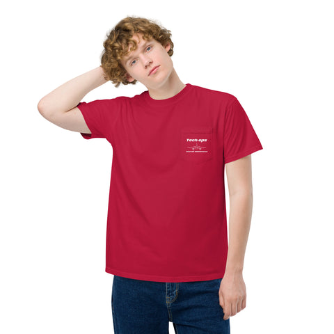 Tech-Ops Aircraft Maintenance, 737 Boeing Next Generation Unisex Garment-Dyed Pocket T-Shirt