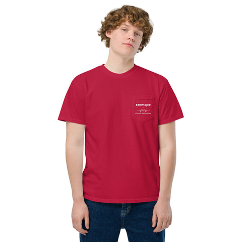 Tech-Ops Aircraft Maintenance, 737 Boeing Next Generation Unisex Garment-Dyed Pocket T-Shirt