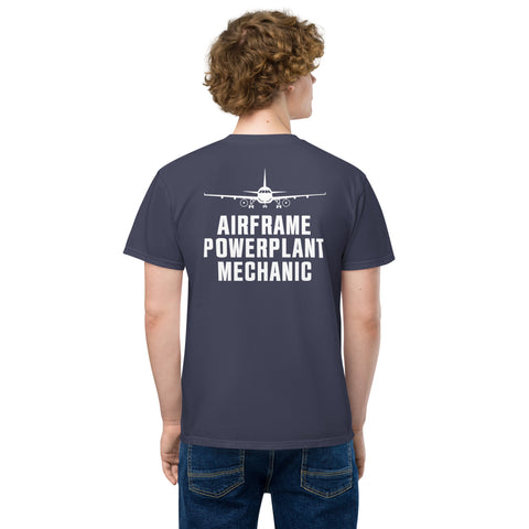 Airframe Powerplant Mechanic Men's Garment-Dyed Pocket T-Shirt