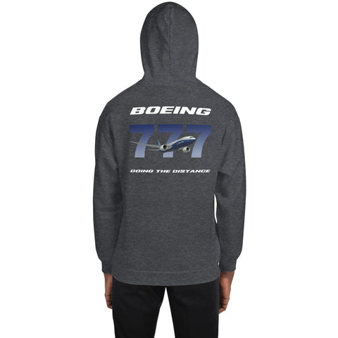 Fleet Service, Boeing 777 Going The Distance Men's Hoodie