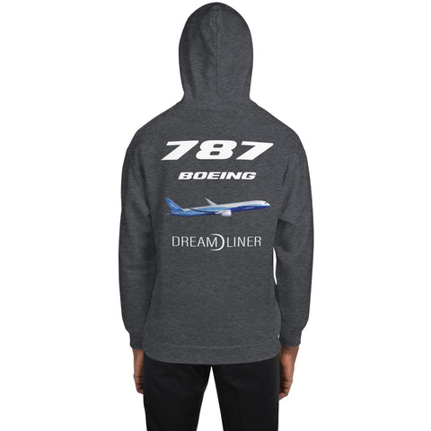 Flight Crew, Boeing 787 Dream Liner Men's Hoodie