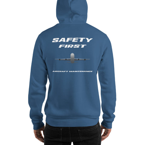 AMT Aircraft Maintenance, Safety First Aircraft Maintenance Men's Hoodie