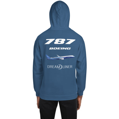 Flight Crew, Boeing 787 Dream Liner Men's Hoodie