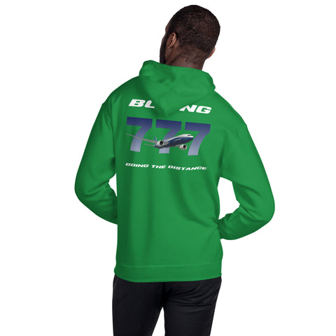 Fleet Service, Boeing 777 Going The Distance Men's Hoodie