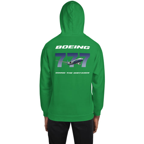 Fleet Service, Boeing 777 Going The Distance Men's Hoodie