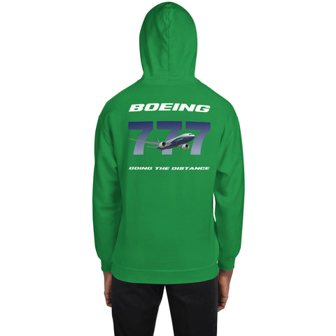 Flight Crew, Boeing 777 Going The Distance Men's Hoodie