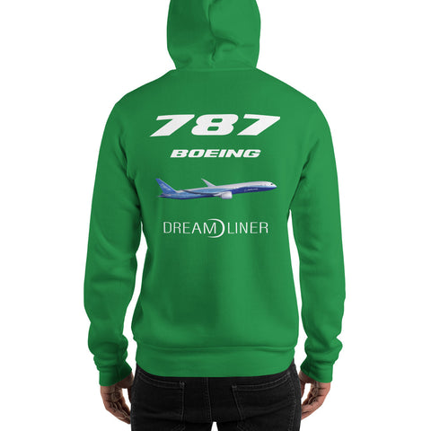 Tech-Ops Aircraft Maintenance, Boeing 787 Dreamliner Men's Hoodie