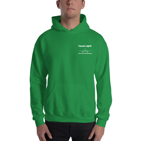 Tech-Ops Aircraft Maintenance, Airbus Family V2500 The Power Of Superior Technology Men's Hoodie