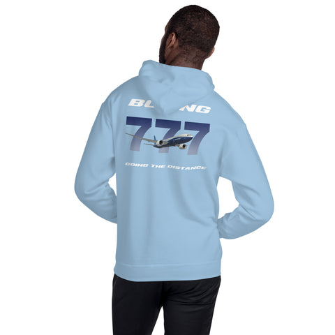 Fleet Service, Boeing 777 Going The Distance Men's Hoodie