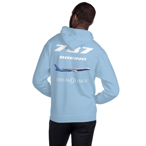 Flight Crew, Boeing 787 Dream Liner Men's Hoodie