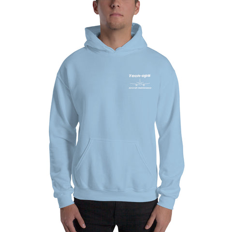 Tech-Ops Aircraft Maintenance, Airbus Family V2500 The Power Of Superior Technology Men's Hoodie