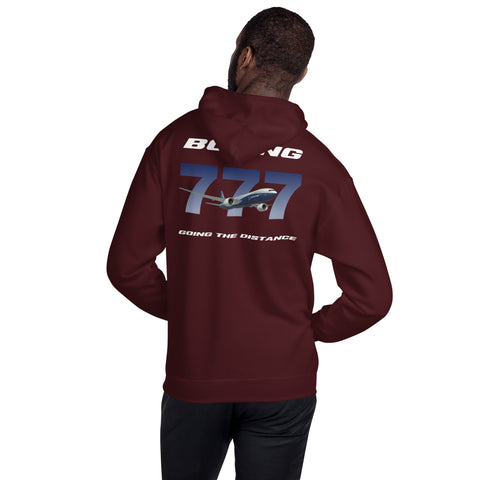 Flight Crew, Boeing 777 Going The Distance Men's Hoodie