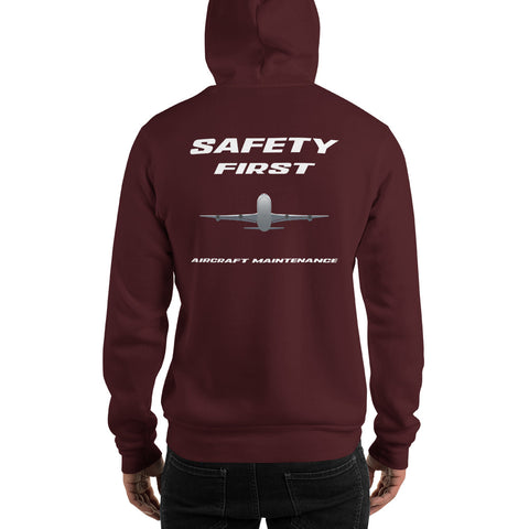 AMT Aircraft Maintenance, Safety First Aircraft Maintenance Men's Hoodie