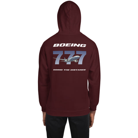 Fleet Service, Boeing 777 Going The Distance Men's Hoodie