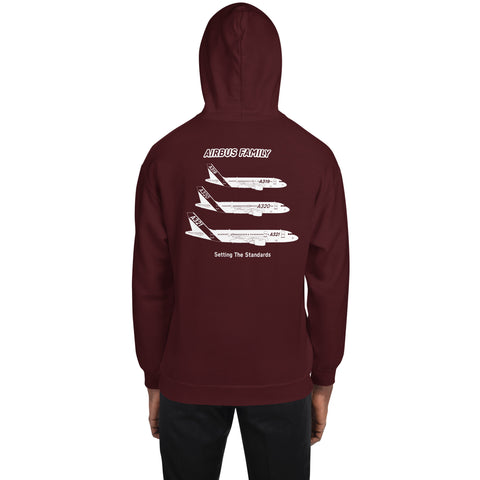 Fleet Service, Airbus Family Setting The Standards Men's Hoodie