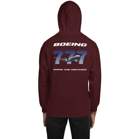 Flight Crew, Boeing 777 Going The Distance Men's Hoodie