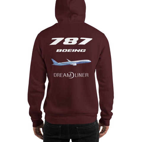 Tech-Ops Aircraft Maintenance, Boeing 787 Dreamliner Men's Hoodie