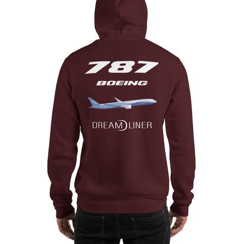 AMT Aircraft Maintenance, Boeing 787 Dream Liner Men's Hoodie