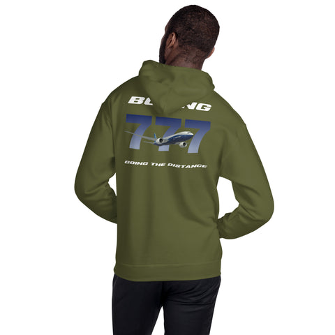 Flight Crew, Boeing 777 Going The Distance Men's Hoodie