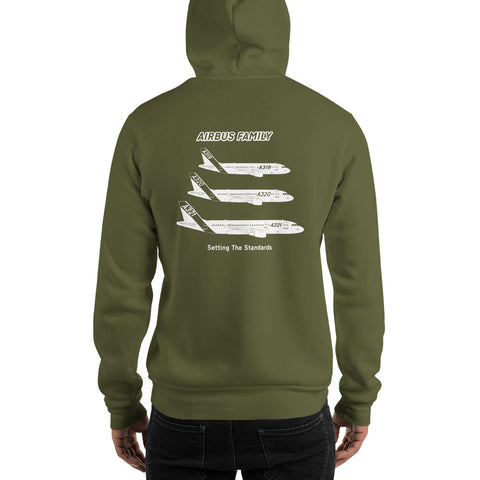 AMT Aircraft Maintenance, Airbus Family Setting The Standards Men's Hoodie