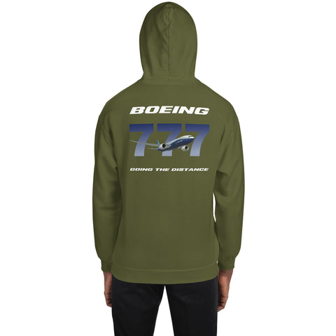AMT Aircraft Maintenance, Boeing 777 Going The Distance Men's Hoodie