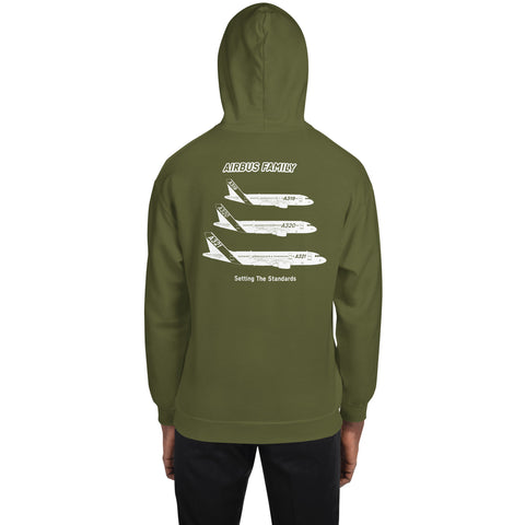 Fleet Service, Airbus Family Setting The Standards Men's Hoodie