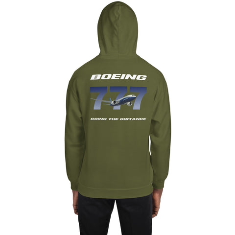 Fleet Service, Boeing 777 Going The Distance Men's Hoodie