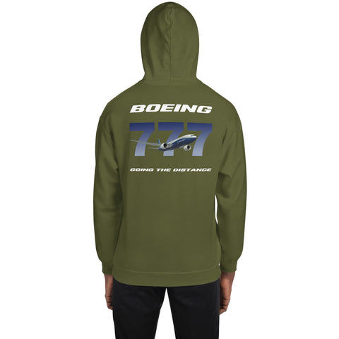 Flight Crew, Boeing 777 Going The Distance Men's Hoodie