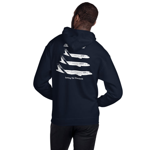 Fleet Service, Airbus Family Setting The Standards Men's Hoodie