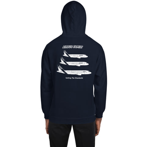 Fleet Service, Airbus Family Setting The Standards Men's Hoodie