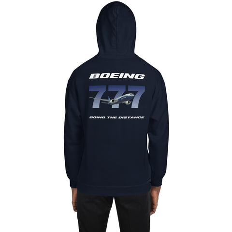 Fleet Service, Boeing 777 Going The Distance Men's Hoodie