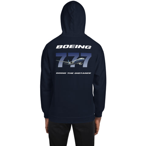 Flight Crew, Boeing 777 Going The Distance Men's Hoodie